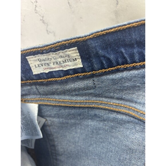 Levi's 501 Premium Original High Rise Button Fly Denim Jeans Womens 29 Retro - Picture 3 of 16